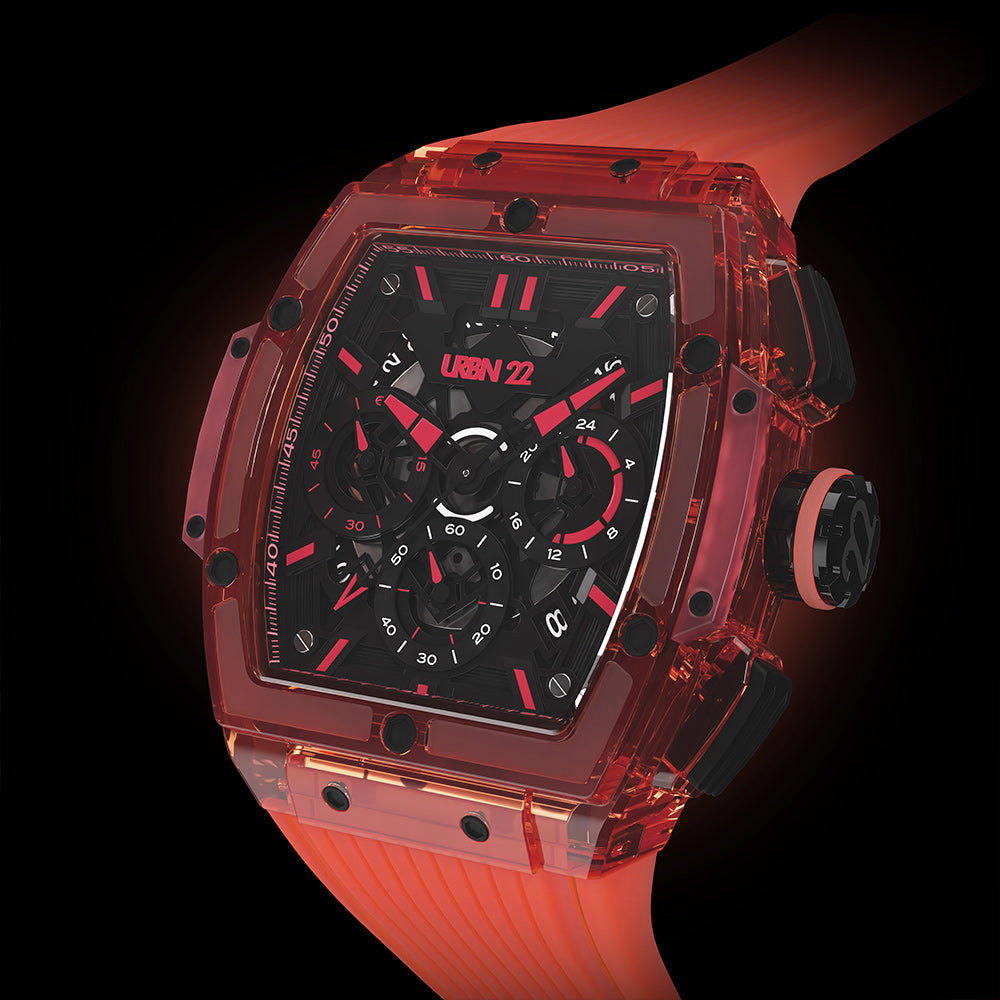 URBN22 NITRO CORAL RED WATCH