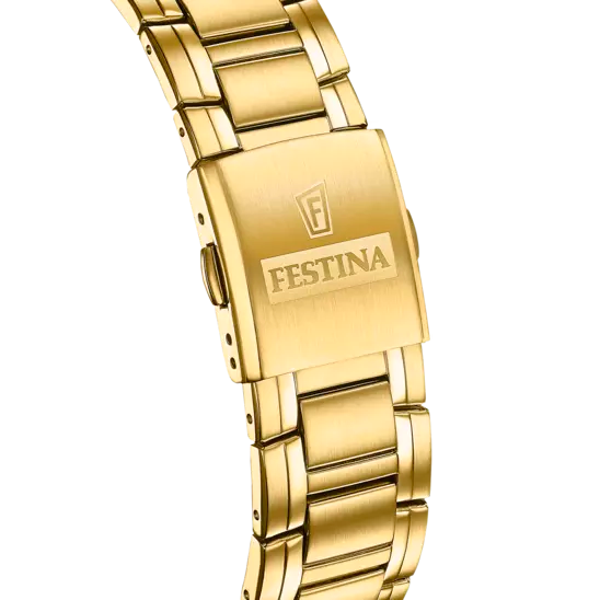 FESTINA HEREN BLAUW GOUDKLEURIG CHRONO HORLOGE F20705/5