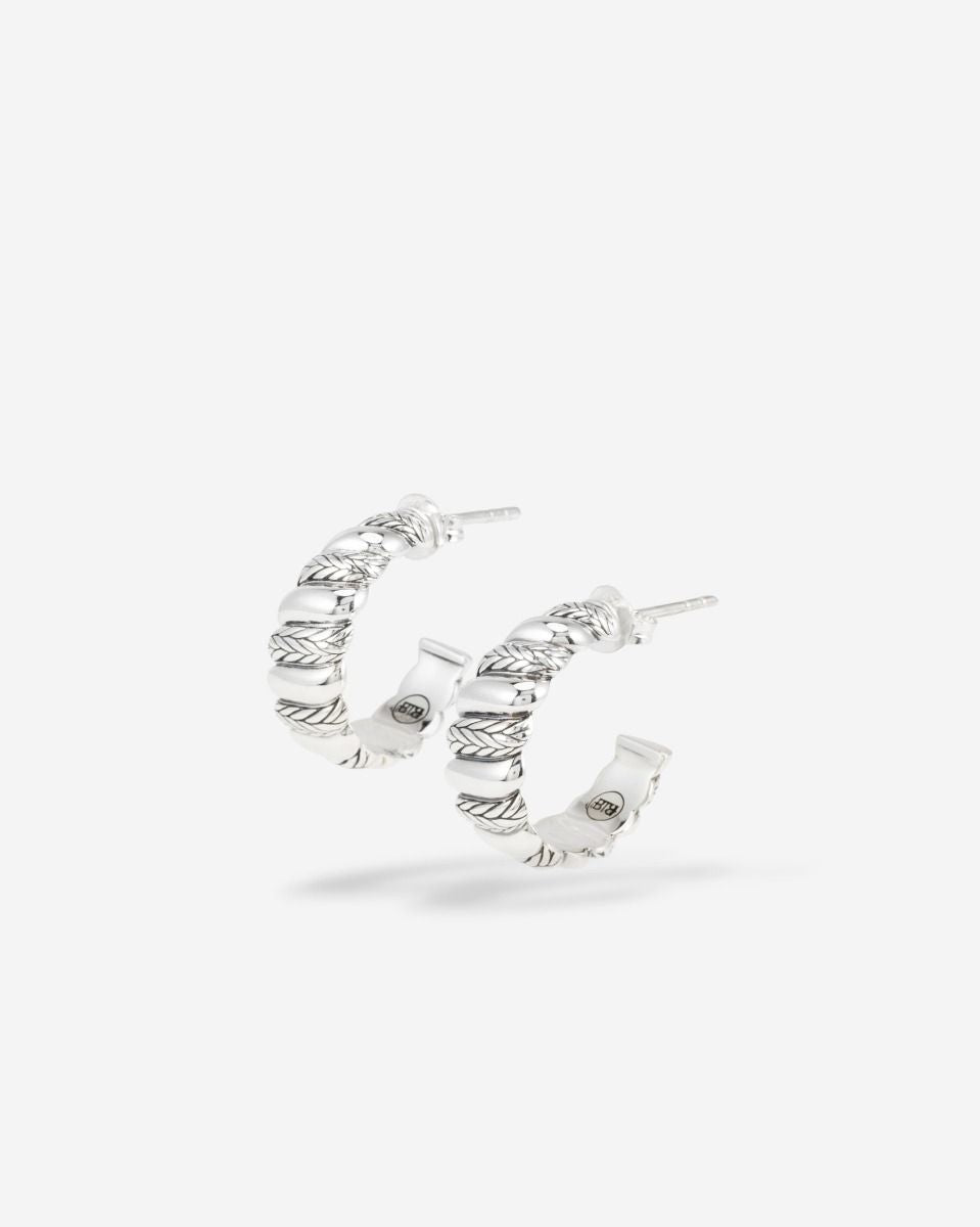 BUDDHA TO BUDDHA ELLEN OORBELLEN SPIRAAL ZILVER SET