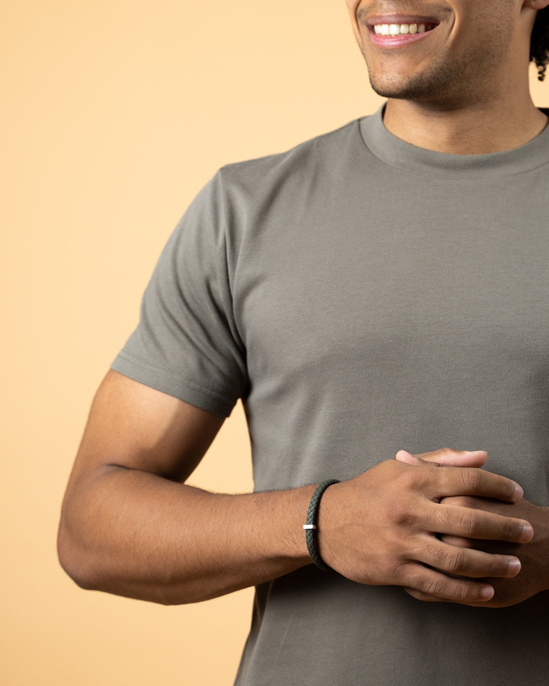 GEMENI UNA ARMBAND NAPPA LEDER LICHT GROEN