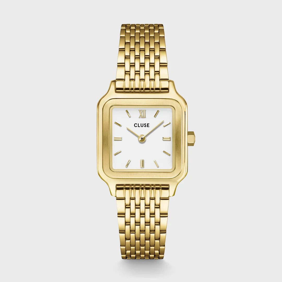 Cluse Gracieuse Petite Watch Steel, White, Gold Colour