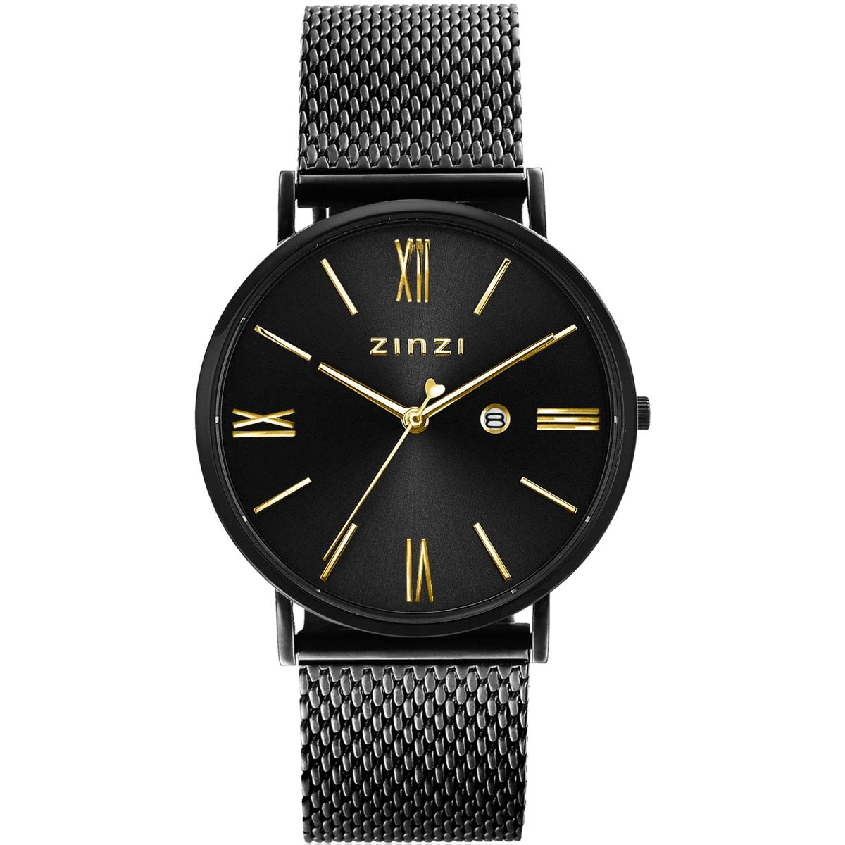 ZINZI HORLOGE ZWART MET GOUDE WIJZERS ZIW549M