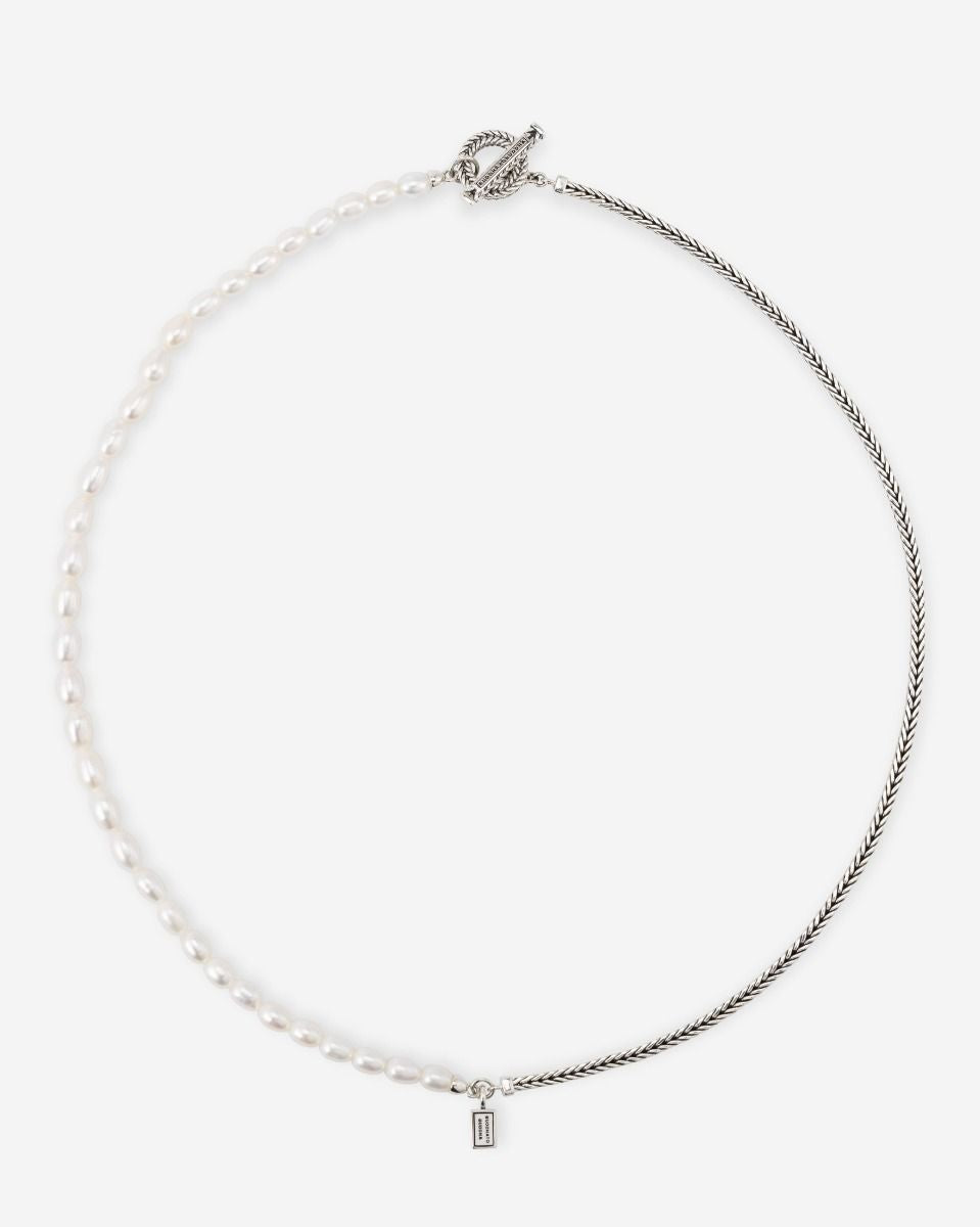 BUDDHA TO BUDDHA BARBARA MINI PAREL KETTING ZILVER 50CM
