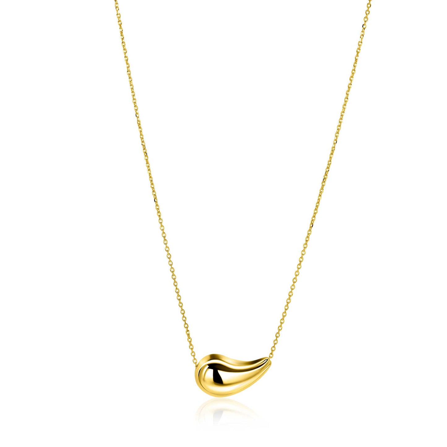 ZINZI ZILVEREN VERGULDEN COLLIER MET DRUPPEL ZIC2589G