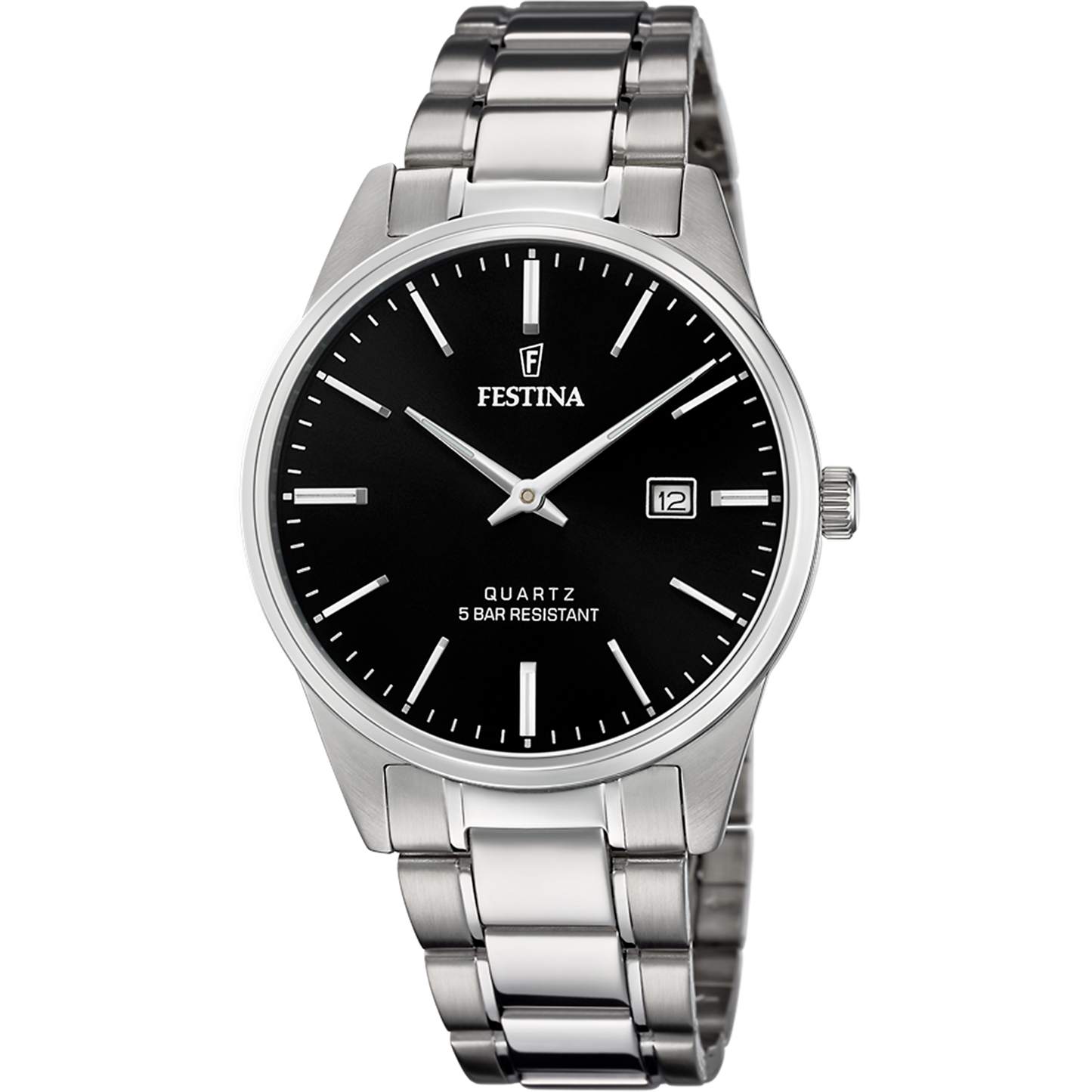 FESTINA HEREN ZWART CLASSICS STALEN HORLOGE BAND F20511/4