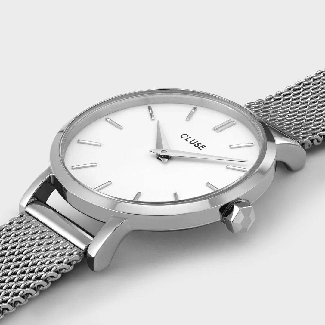 Cluse horloge zilver kleurig CW0101211007