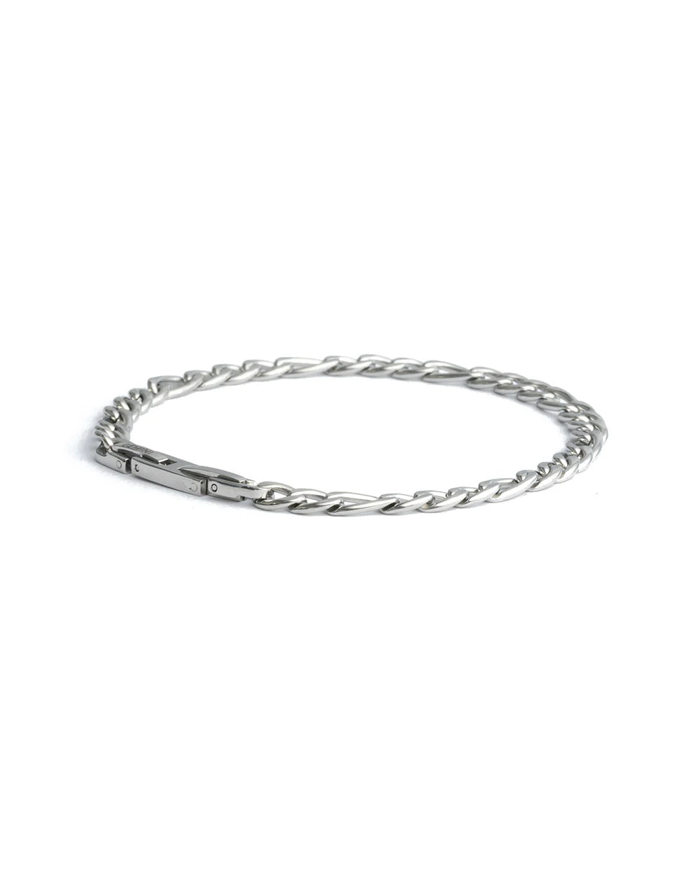 GEMENI FLORTIS FIGARO ARMBAND 5MM MET ZILVEREN AFWERKING