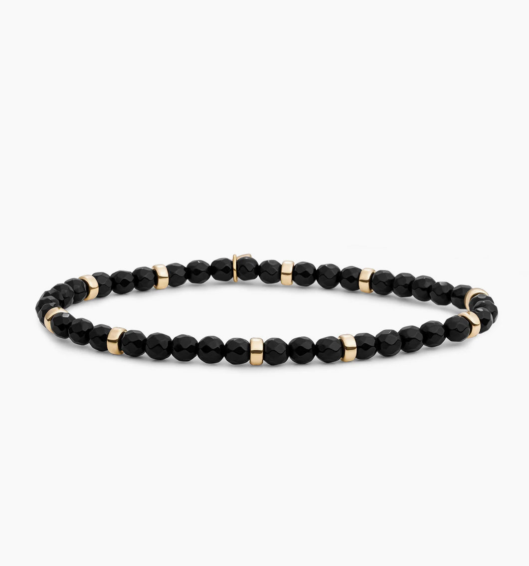 SPARKLING ROUNDEL INTERSTELLAR ARMBAND ONYX