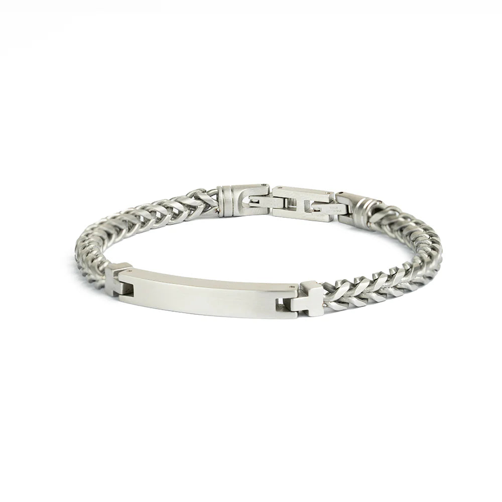 GEMENI OPUS ARMBAND 5MM ROESTVRIJSTAAL ZILVER