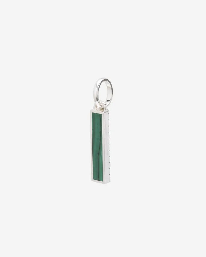 BUDDHA TO BUDDHA BEN MINI GEMSTONE PENDANT SILVER MALACHITE