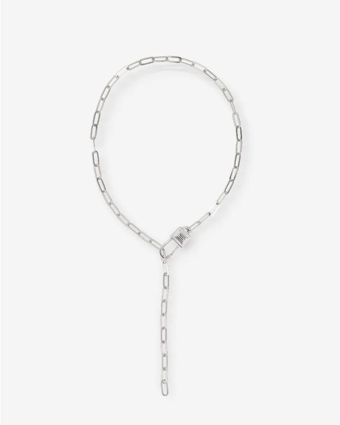 BUDDHA TO BUDDHA CHAINLINK LOCK KETTING ZILVER 60CM