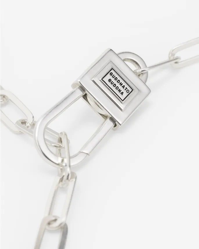 BUDDHA TO BUDDHA CHAINLINK LOCK KETTING ZILVER 60CM