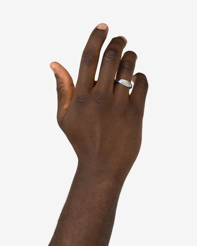 BUDDHA TO BUDDHA ELLEN STONE RING TIGEREYE NAVY