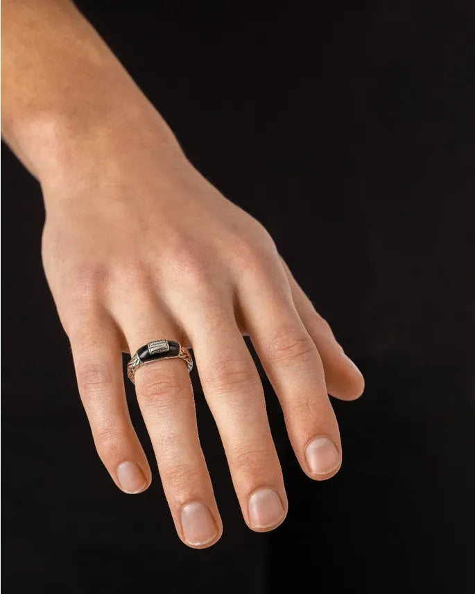 BUDDHA TO BUDDHA KATJA XS BLACK ONXY RING