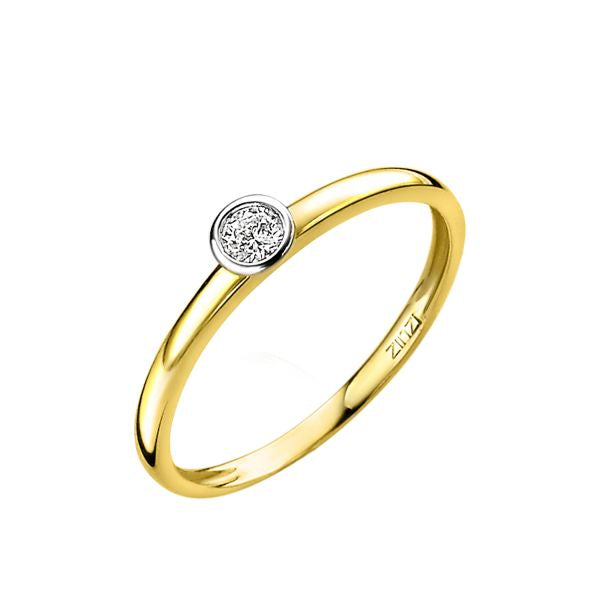 ZINZI Gold 14 karaat gouden ring ZGR147