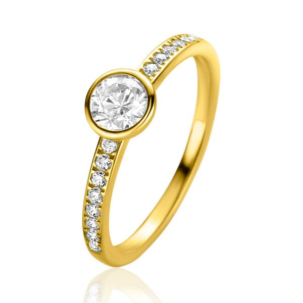 ZINZI Gold 14 karaat gouden ring ZGR463