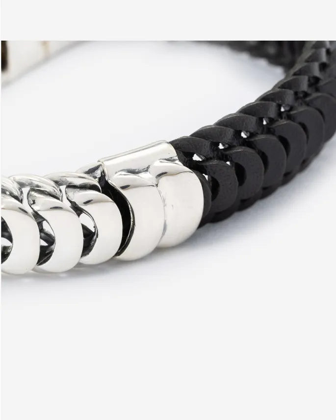 BUDDHA TO BUDDHA LARS MIX ZILVER/LEER ZWART