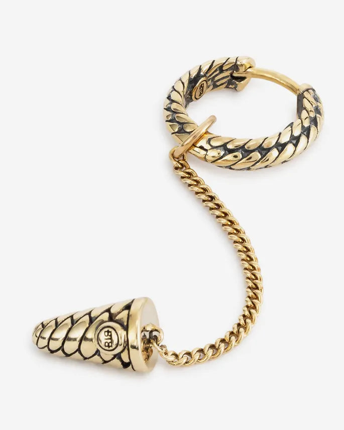 BUDDHA TO BUDDHA OORBEL BEN 14KT GOUD SINGLE PIECE