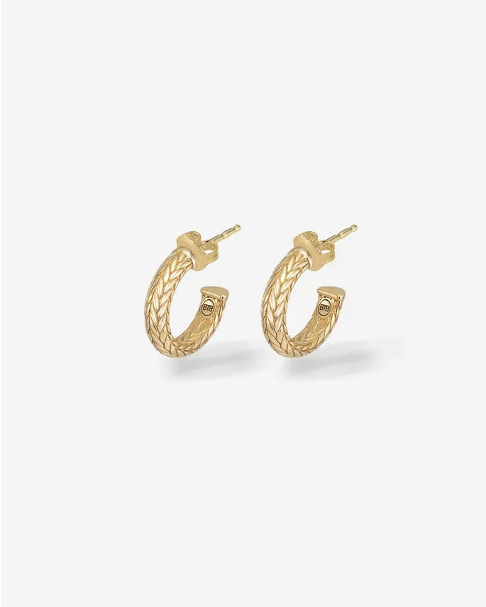 BUDDHA TO BUDDHA OORBELLEN ELLEN XS CREOLE GOUD 14KT
