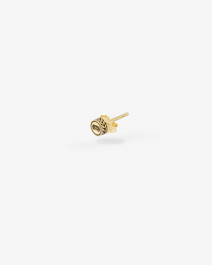 BUDDHA TO BUDDHA OORKNOPJE BARBARA LOGO 14KT GOUD SINGLE PIECE