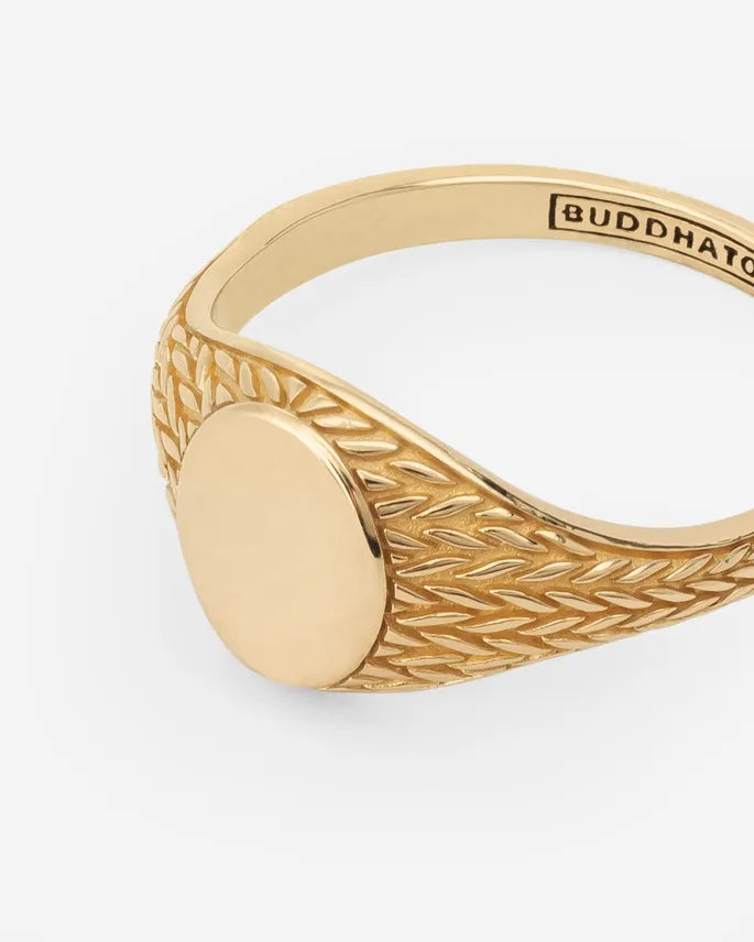 BUDDHA TO BUDDHA RING ELLEN SIGNET GOUD YG 14KT