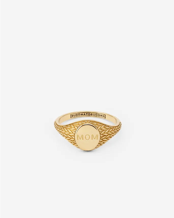 BUDDHA TO BUDDHA RING ELLEN SIGNET GOUD YG 14KT