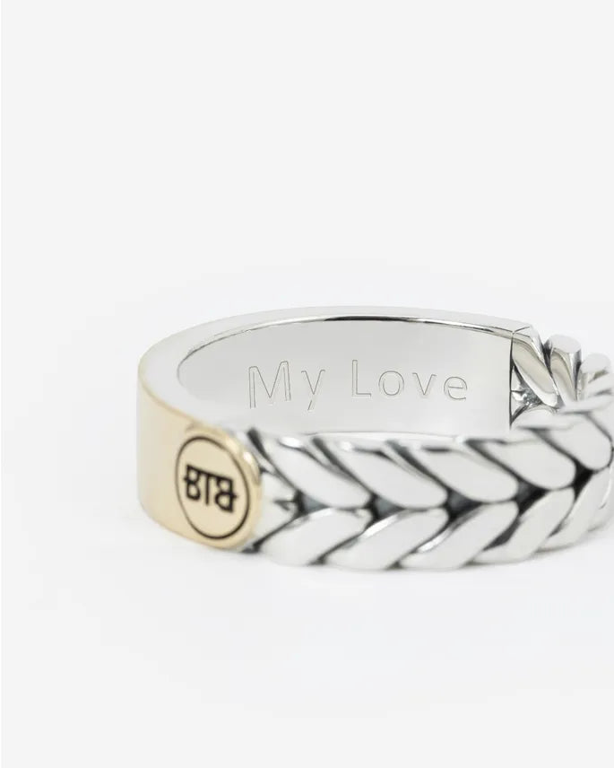 BUDHHA TO BUDDHA BARBARA DUAL RING BICOLOR