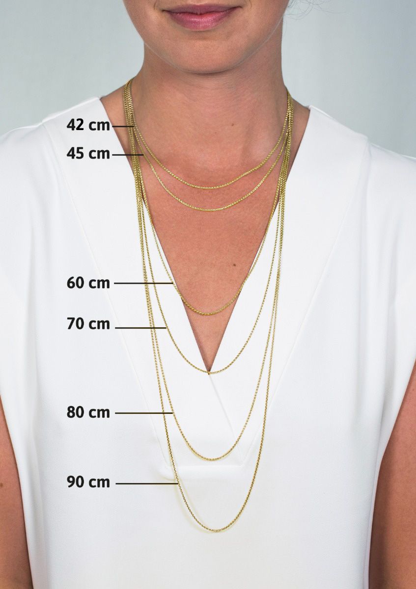 ZINZI ANKER COLLIER GOLD PLATED 45CM