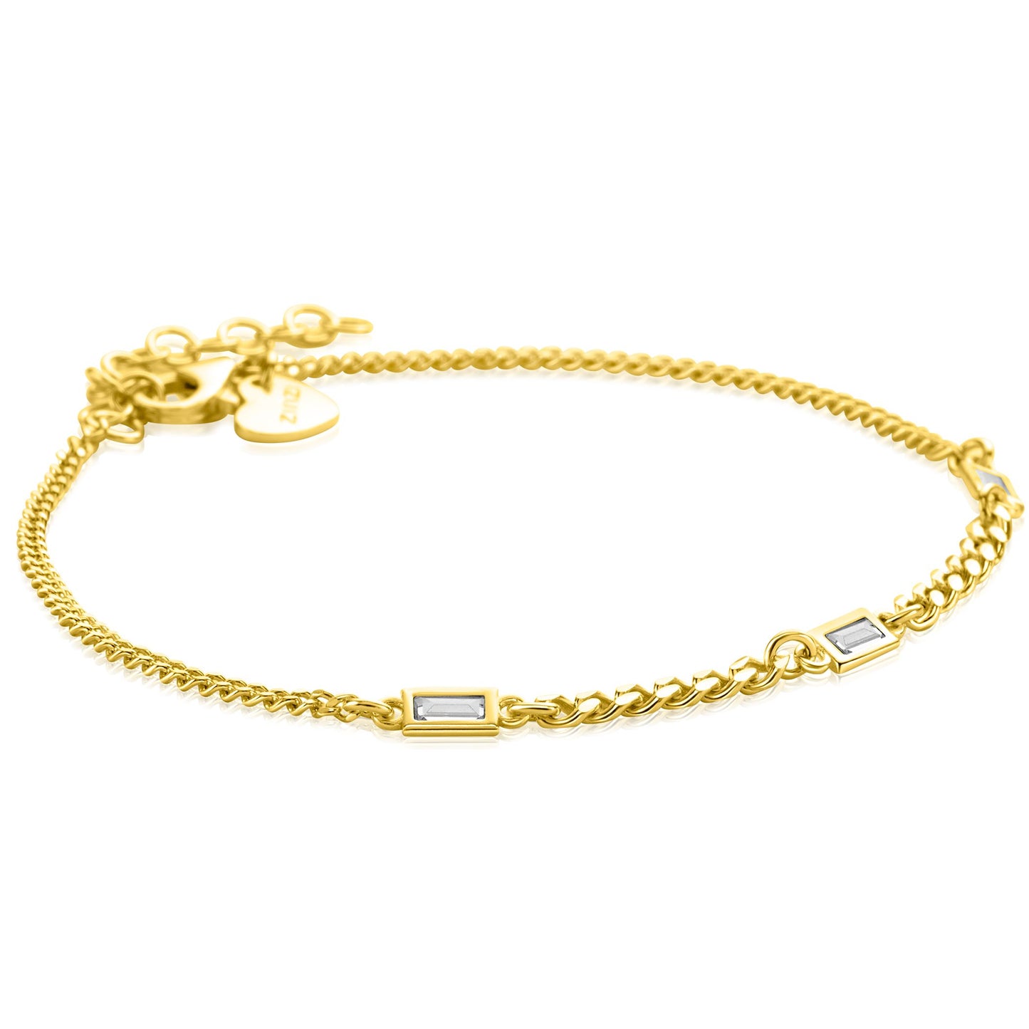 ZINZI ARMBAND MET GESLEPEN SCHAKELS GOLD PLATED ZIO2587
