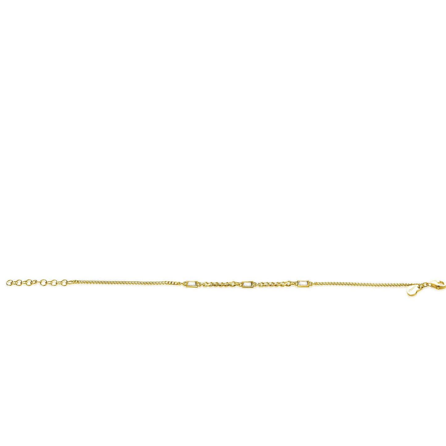 ZINZI ARMBAND MET GESLEPEN SCHAKELS GOLD PLATED ZIO2587