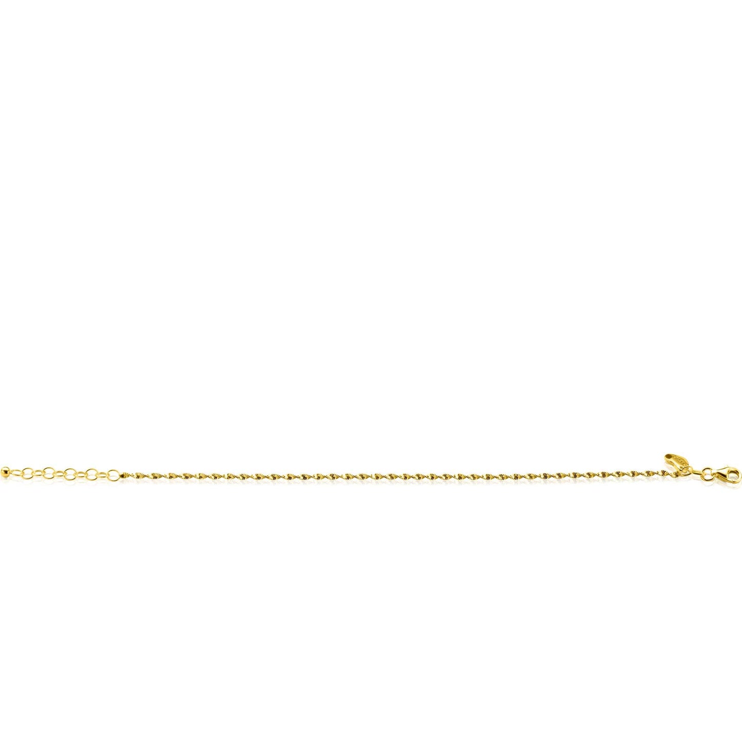 ZINZI ARMBAND GOLD PLATED MET SINGAPORE SCHAKELS