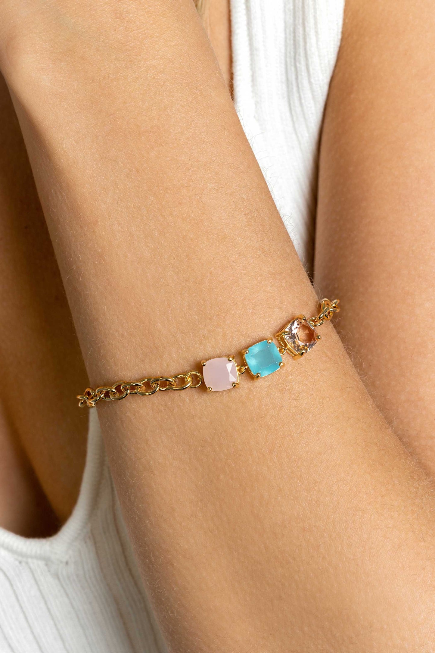 ZINZI ARMBAND GOLD PLATED ZIA2454