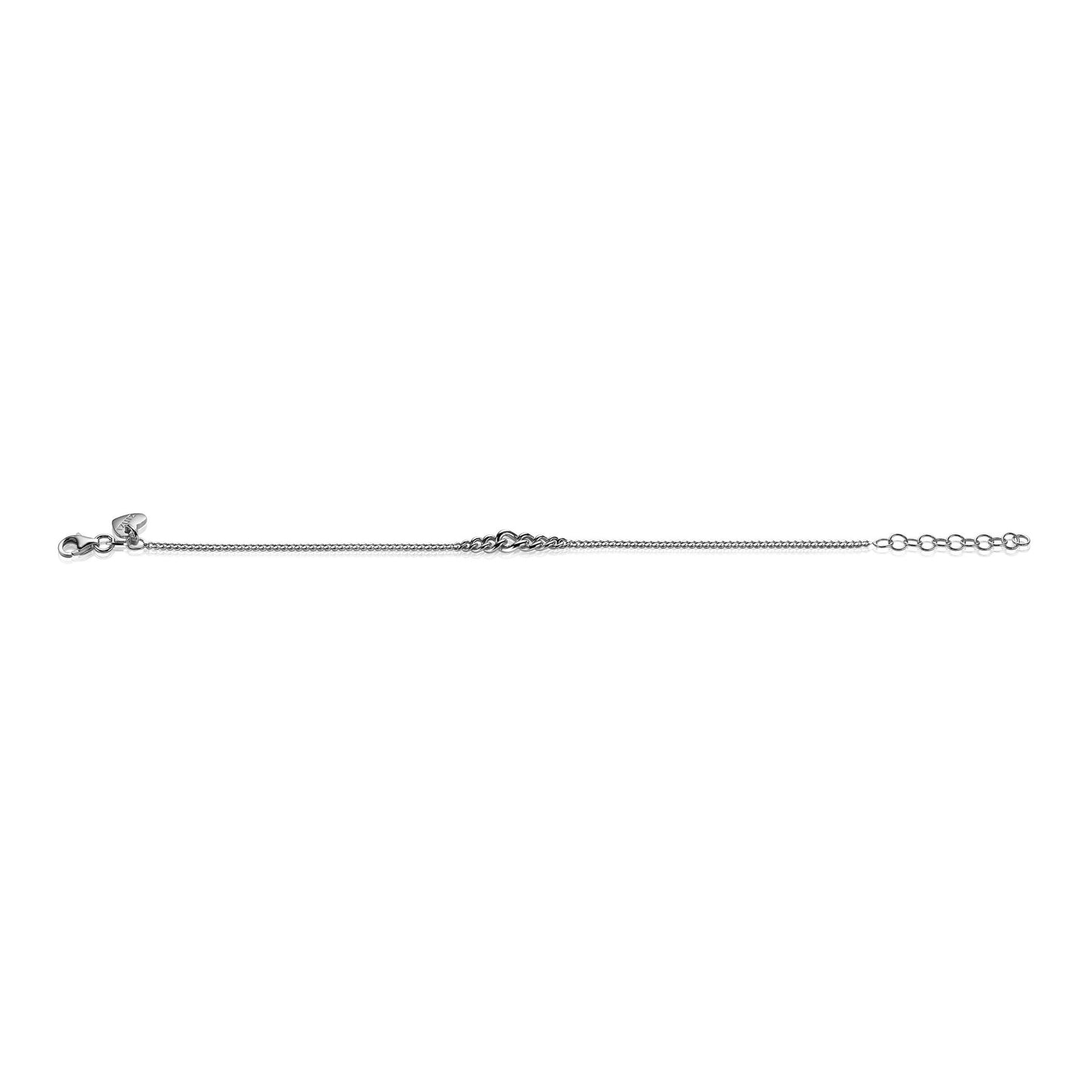 ZINZI ARMBAND ZILVER GOURMET ZIA 1414