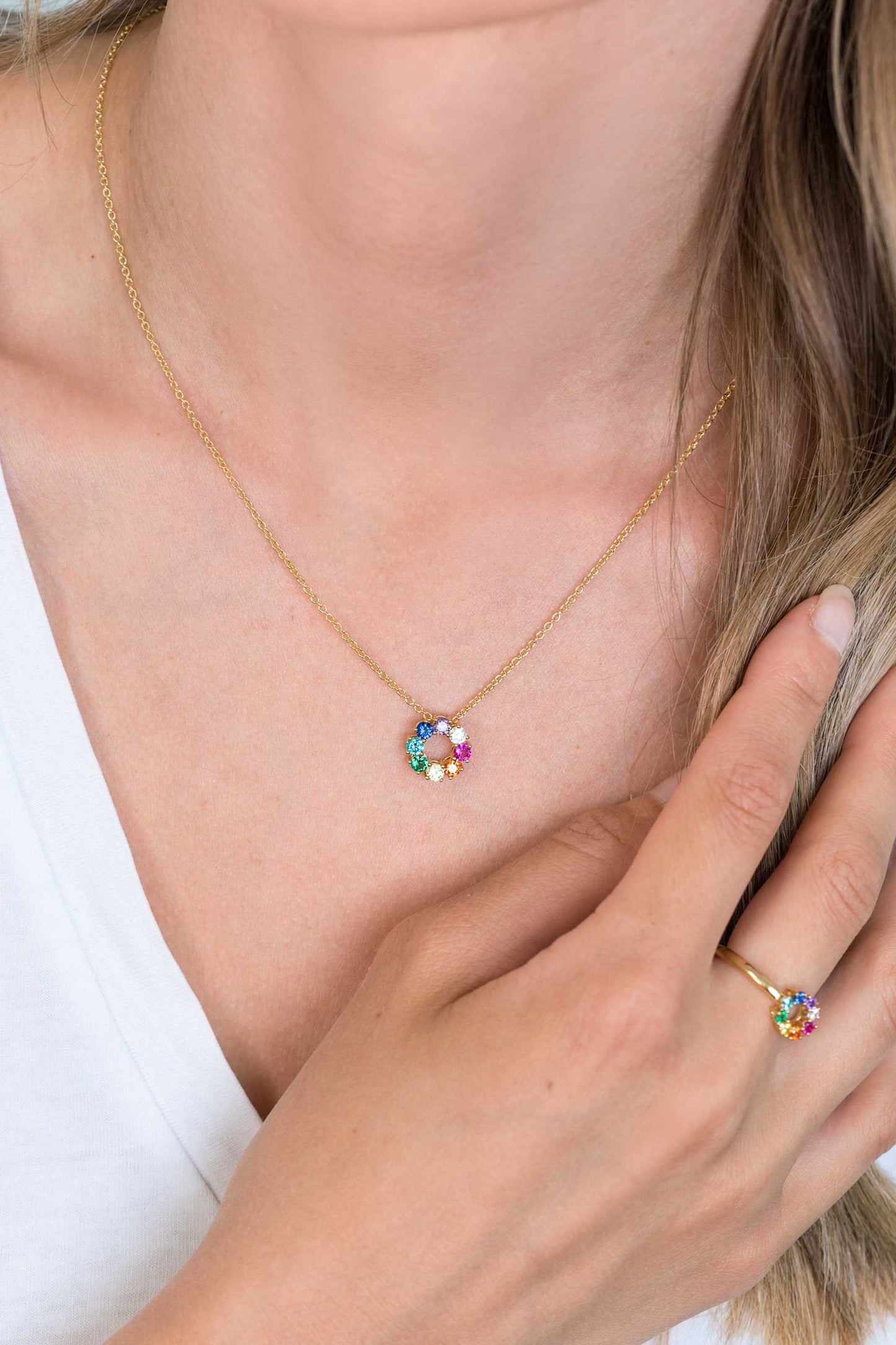 ZINZI KETTING REGENBOOG ZIC2172
