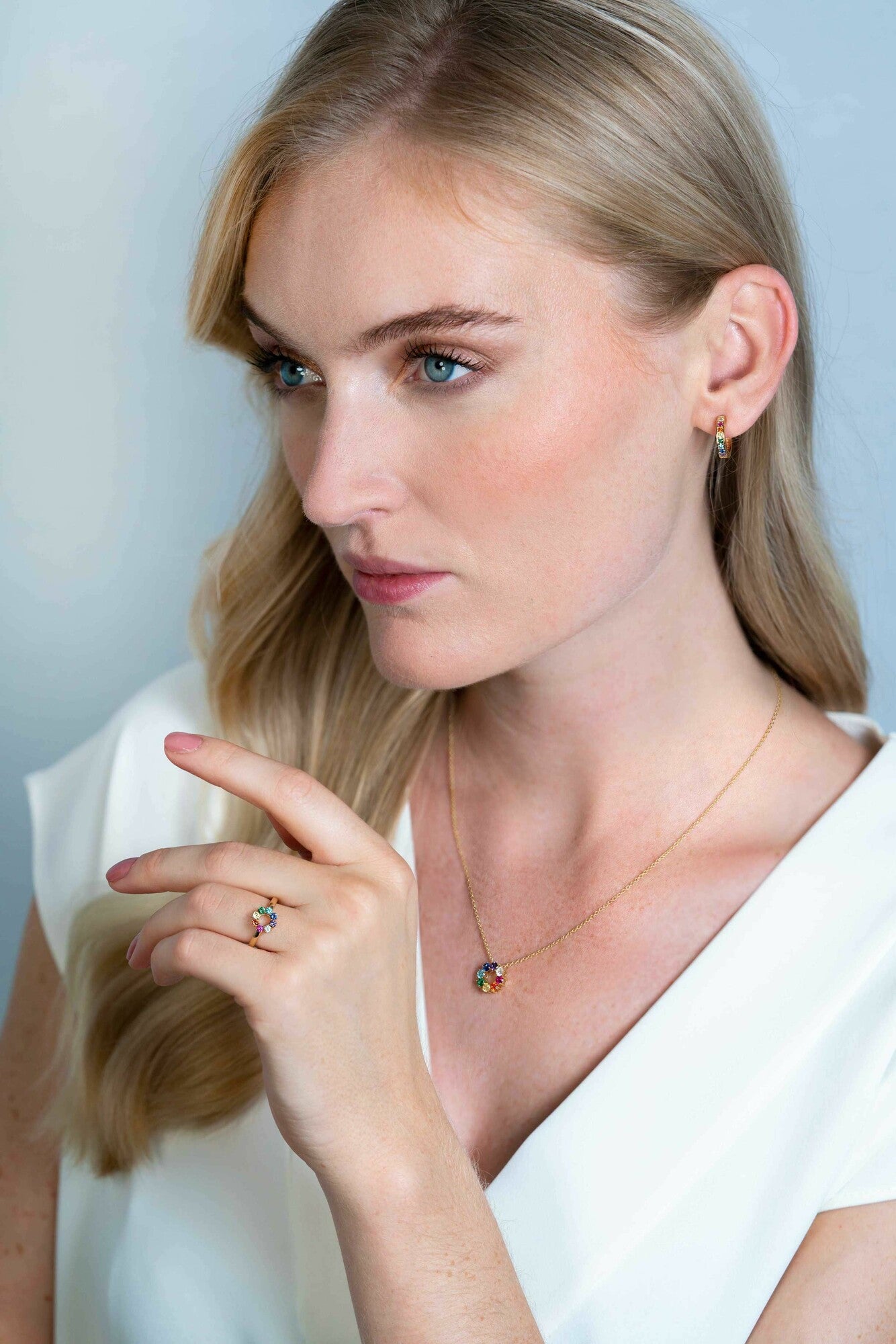 ZINZI KETTING REGENBOOG ZIC2172