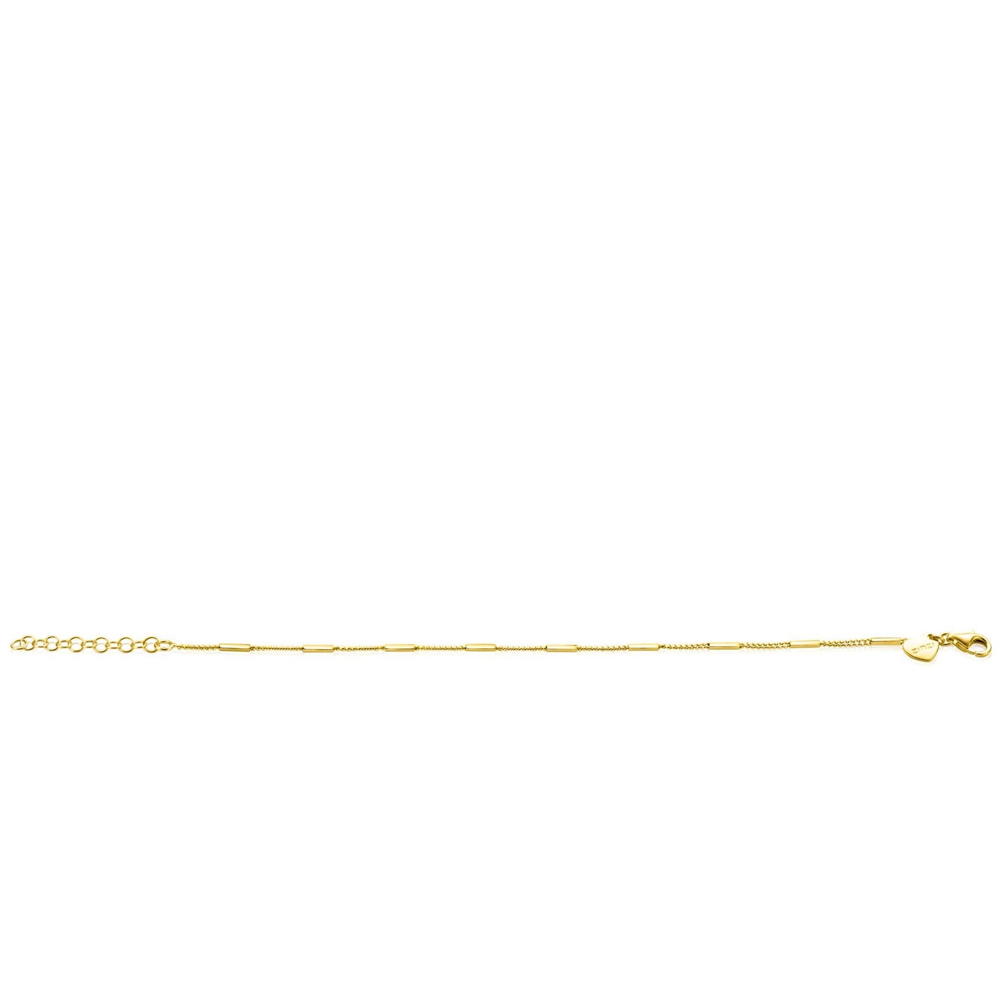 ZINZI ARMBAND GOLD PLATED GOURMET MET STAAFJES