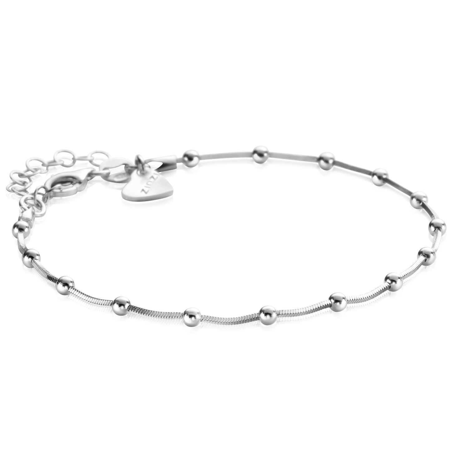 ZINZI SLANGEN ARMBAND MET BOLLETJES ZIA2471