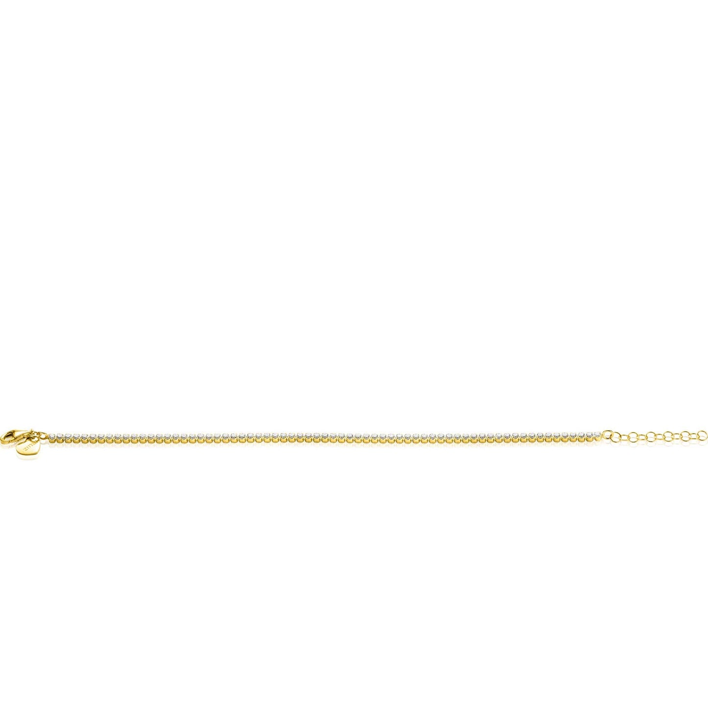 ZINZI TENNIS ARMBAND ZIRCONIA VERGULD