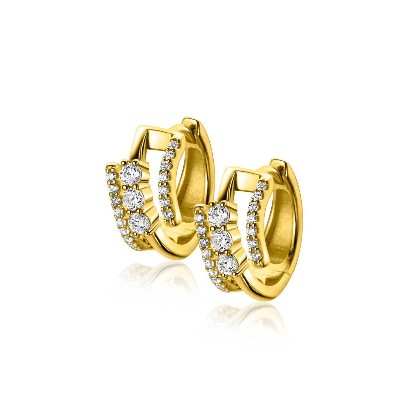 ZINZI OORSIERADEN GEEL VERGULD