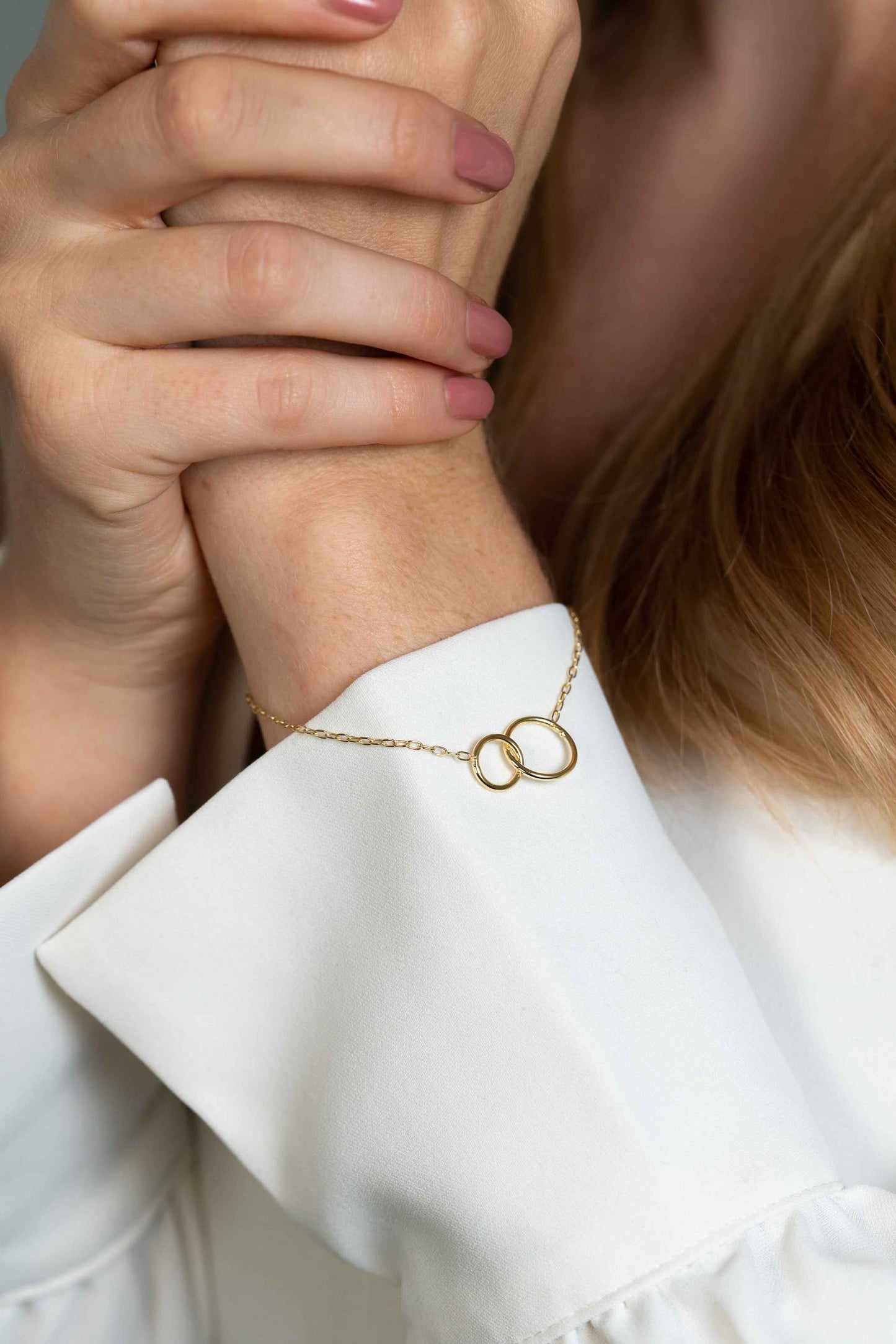 ZINZI ARMBAND GOLD PLATED RONDE SCHAKELS ZIA2275G