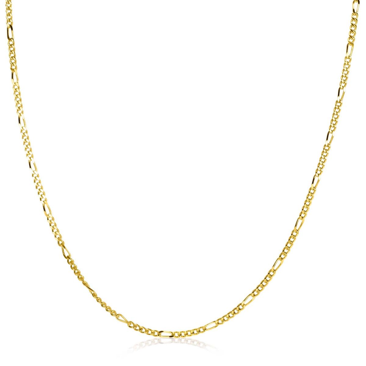 ZINZI FIGARO COLLIER 42CM GEEL VERGULD