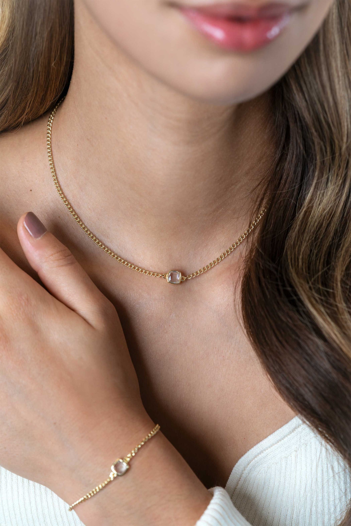 ZINZI COLLIER VERGULD ZIRCONIA