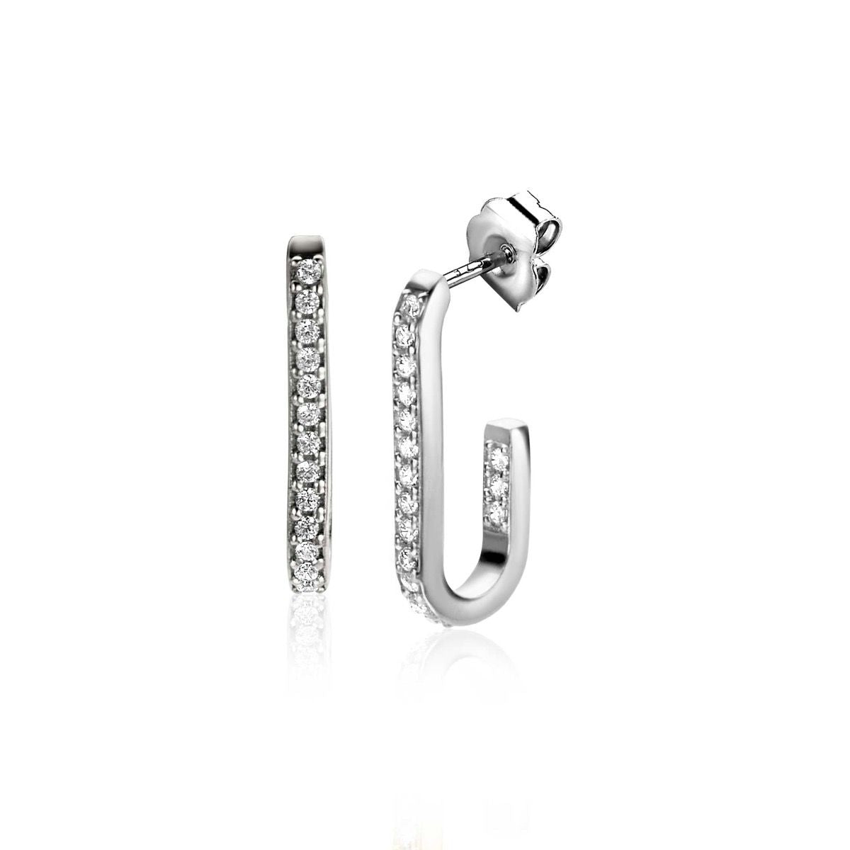 ZINZI OORSTEKERS RECHTHOEK ZIRCONIA 20X2.TMM