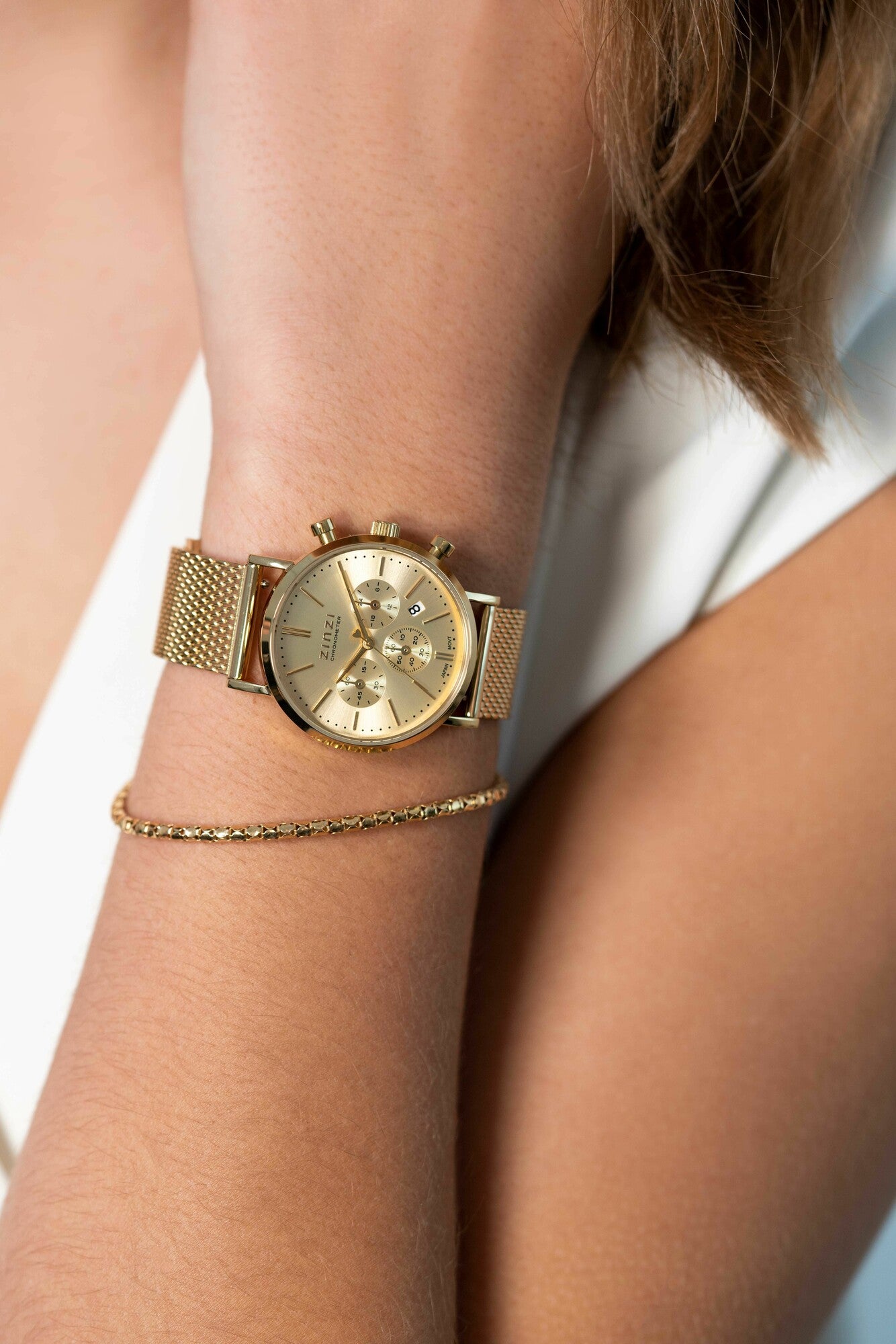 ZINZI HORLOGE CHRONO MESHBAND
