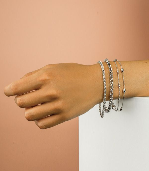 ZINZI STRENGEN ARMBAND MET OVALE SCHAKELS