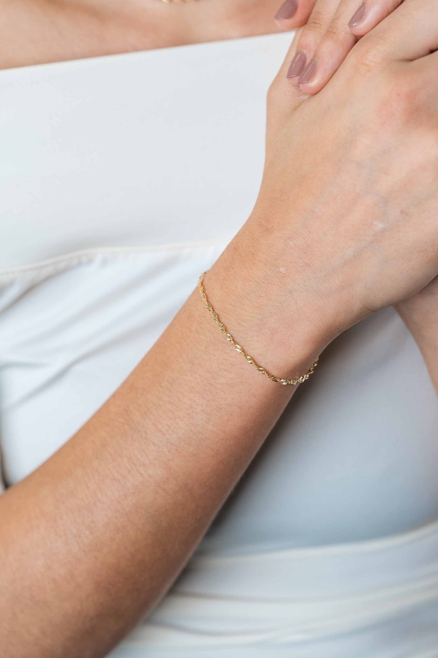 ZINZI GOLD 14KT ARMBAND SINGAPORE SCHAKEL ZGA501