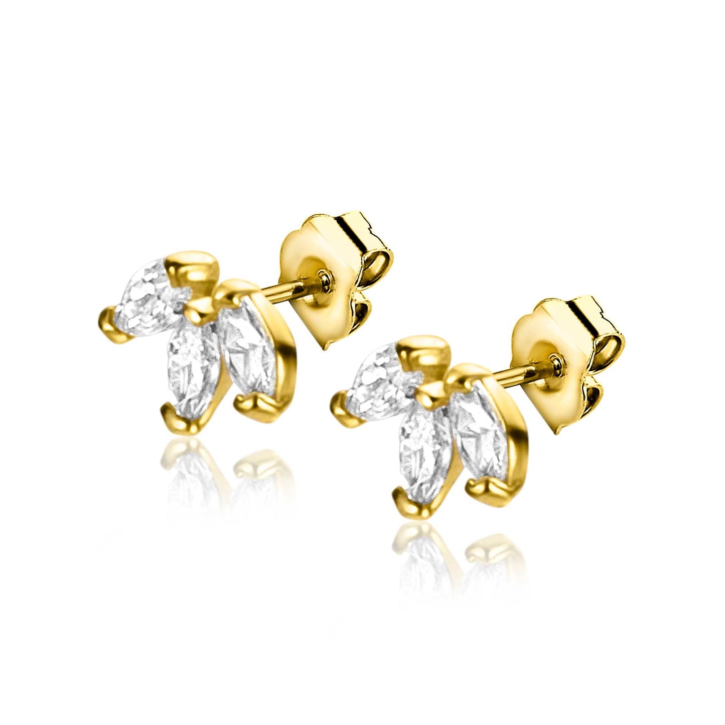 ZINZI Gold 14 karaat gouden oorknoppen ZGO411