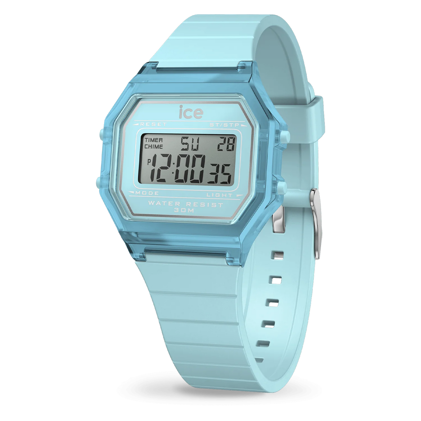 Ice Watch digit retro - Sky blue - Clear - Small