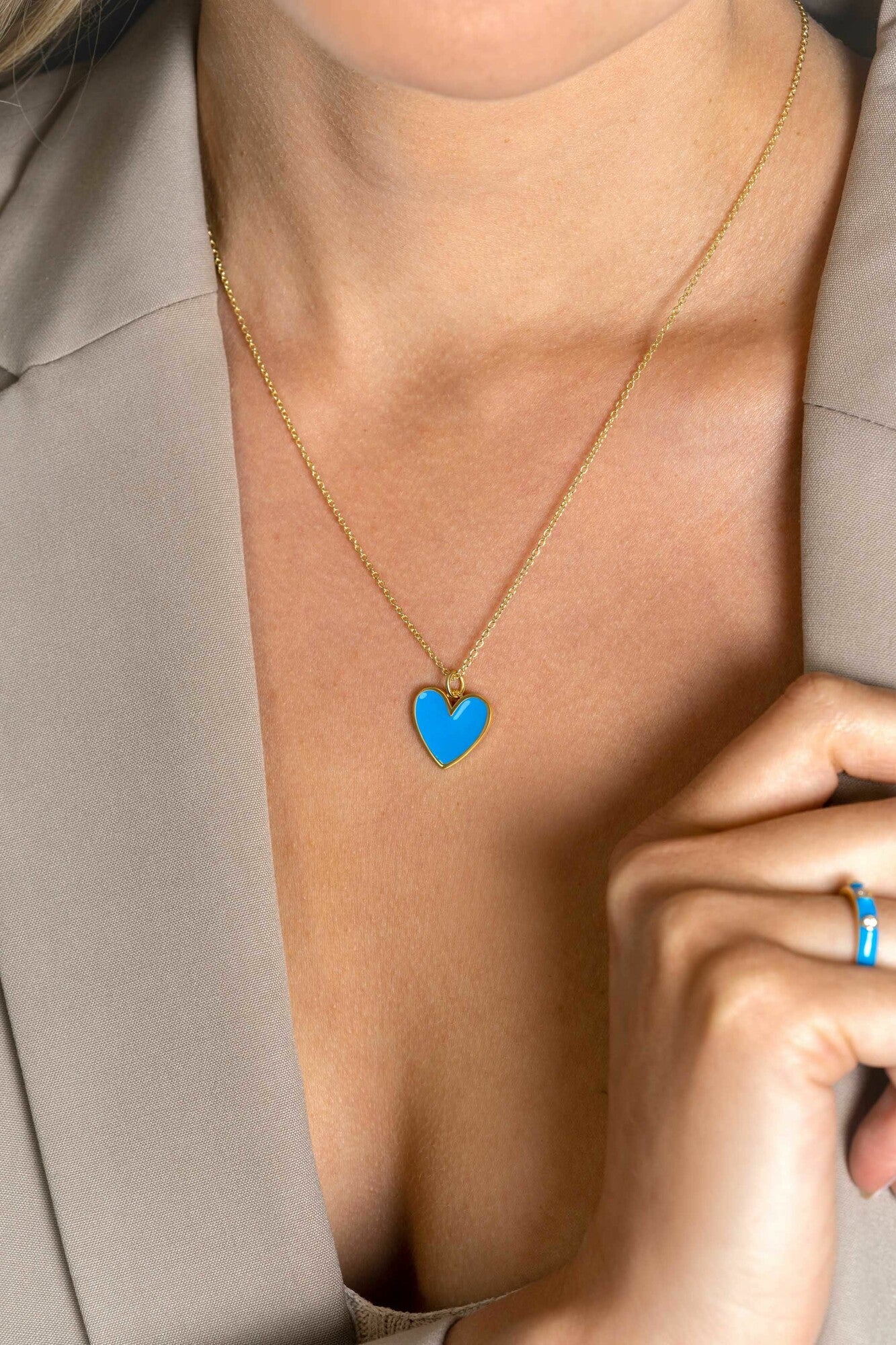 ZINZI Ketting hanger goud kleurig ZIH2314B