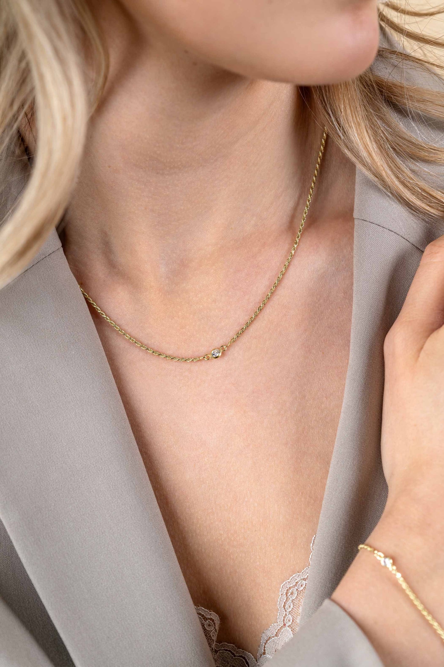 ZINZI Ketting goud kleurig ZIC2461Y